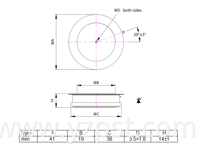 Hot selling gate turn off 1600V thyristor on sale